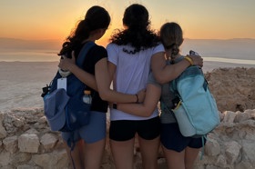 Group of people celebrating on stage
